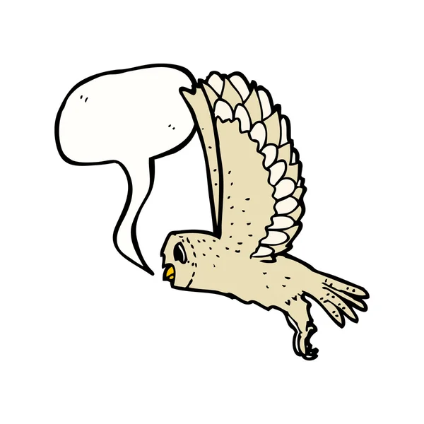 Beyaz arkaplanda baykuş — Stok Vektör