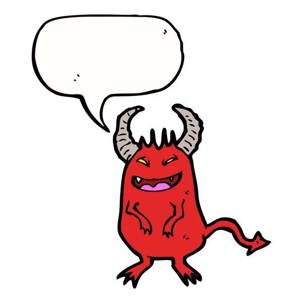 Pequeno diabo vermelho — Vetor de Stock