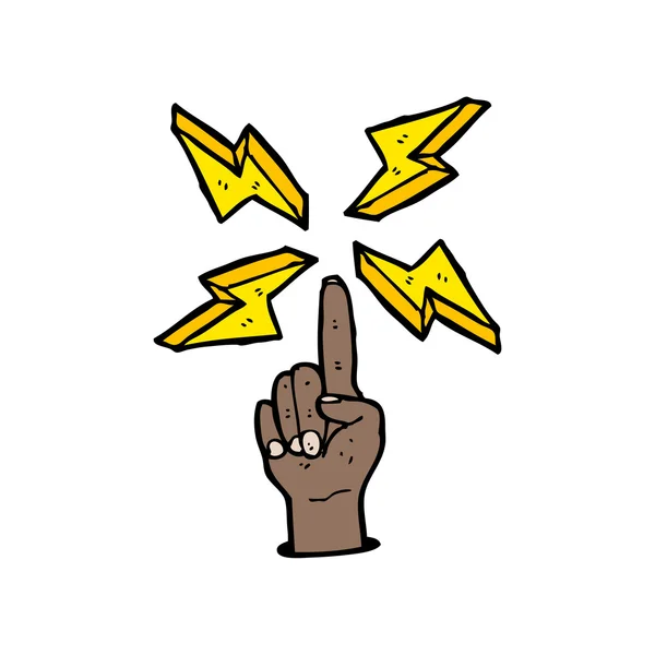 Symbol ruky Lightning bolt — Stockový vektor