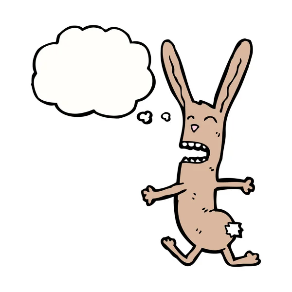 Сумасшедший кролик — стоковый вектор
