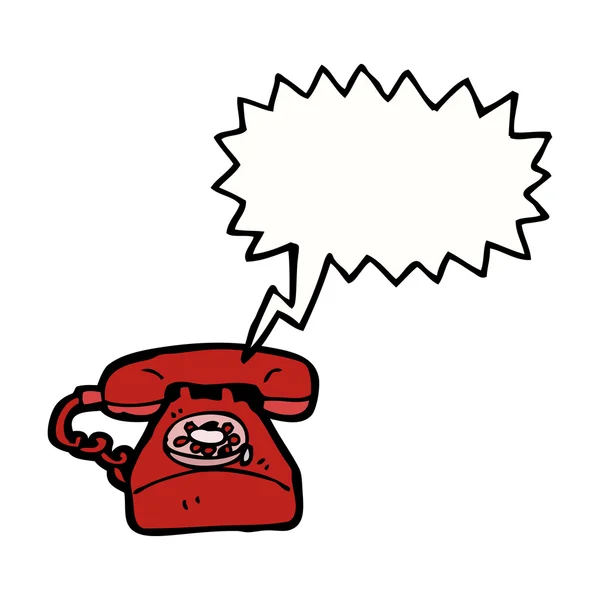Röd telefon — Stock vektor