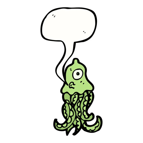 Groene octopus — Stockvector