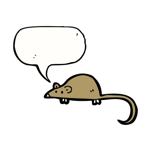 Maus auf weißem Hintergrund — Stockvektor