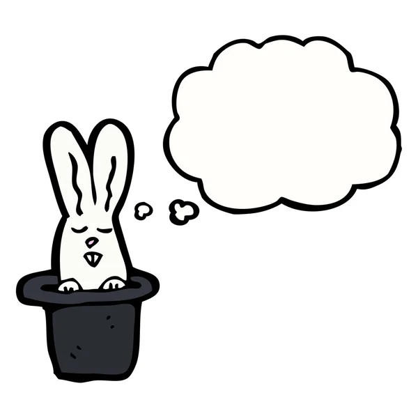 Conejo con sombrero — Vector de stock