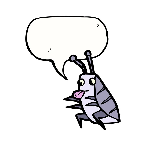 Bug sobre un fondo blanco — Vector de stock