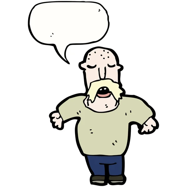 Moustache homme parler — Image vectorielle
