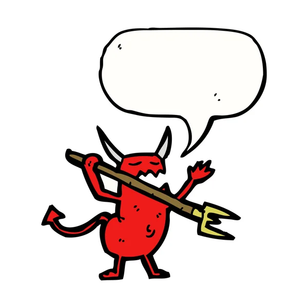 Röd liten djävul — Stock vektor