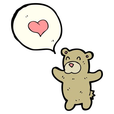 oyuncak ayı aşkın kalp