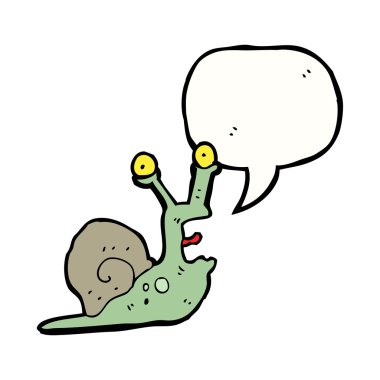 beyaz zemin üzerinde çılgın salyangoz