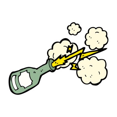 beyaz zemin üzerinde şaşırtıcı şampanya