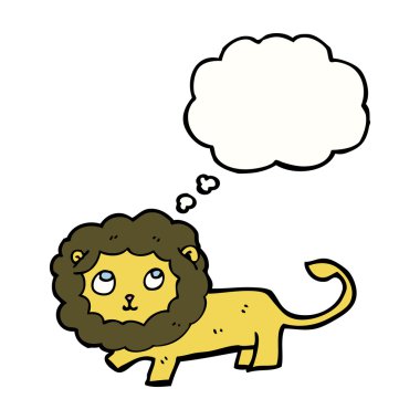 Beyaz arkaplanda aslan