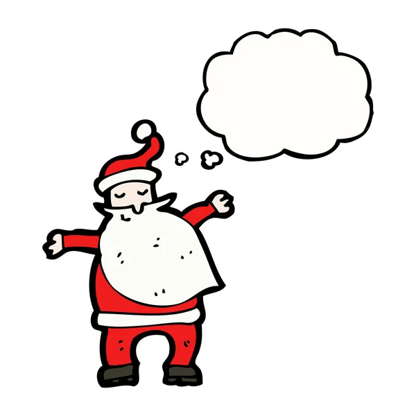 Santa with speech bubble — Stock Vector