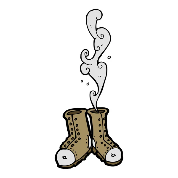 Fumar botas de trabajo — Vector de stock