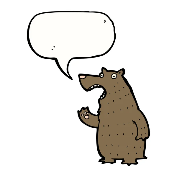 Divertido oso. — Vector de stock