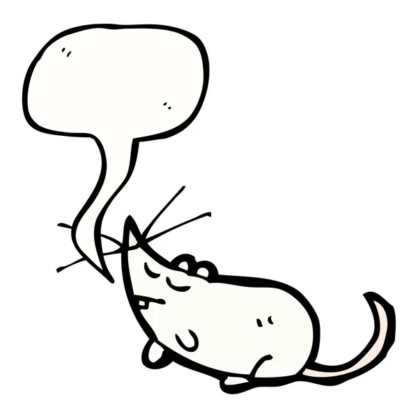 Vita musen på en vit bakgrund — Stock vektor