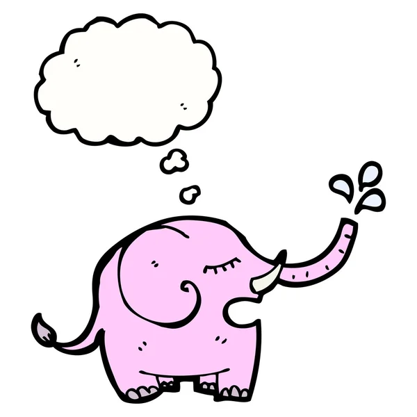 Roze olifant — Stockvector