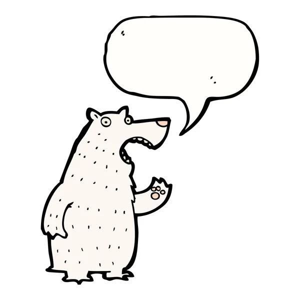 Komik kutup ayısı — Stok Vektör