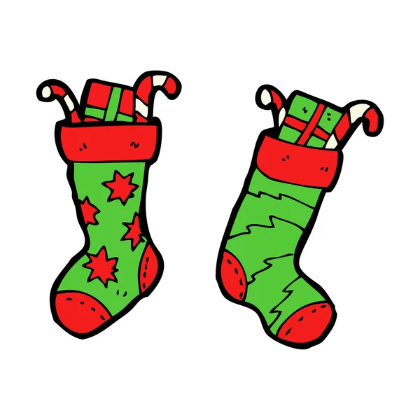 Medias de Navidad — Vector de stock