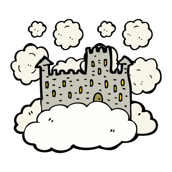 Floating castle — Stock Vector
