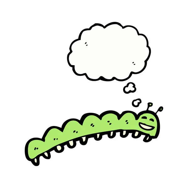 Green caterpillar — Stock Vector