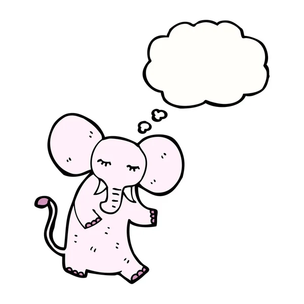 Elefante rosa che parla — Vettoriale Stock