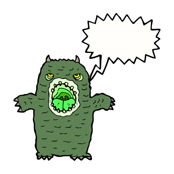 Yeşil canavar — Stok Vektör