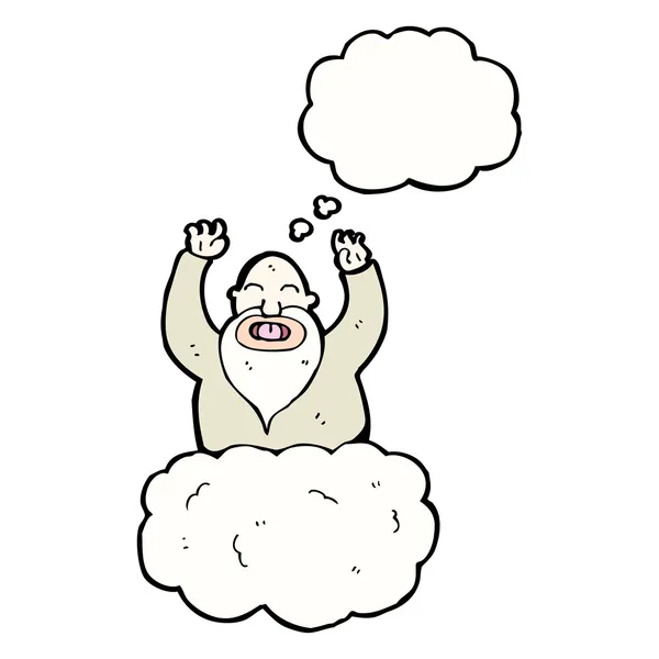 Dios en la nube — Vector de stock