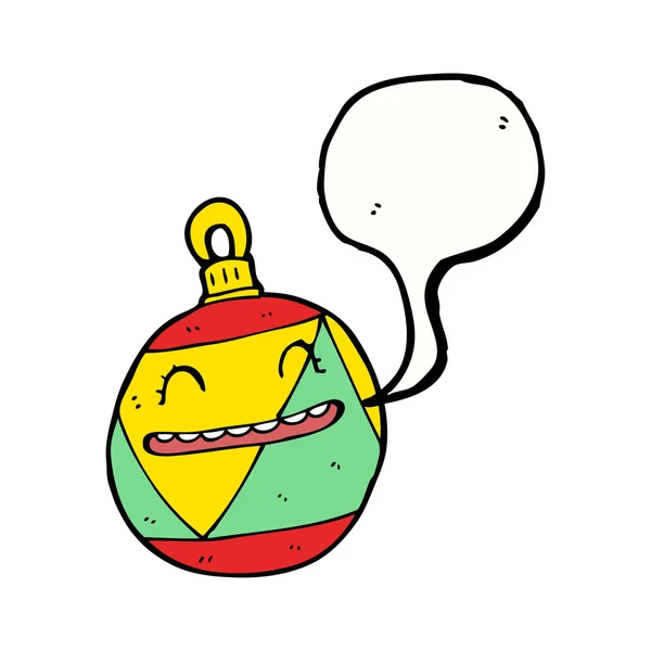 Feliz navidad bauble — Vector de stock