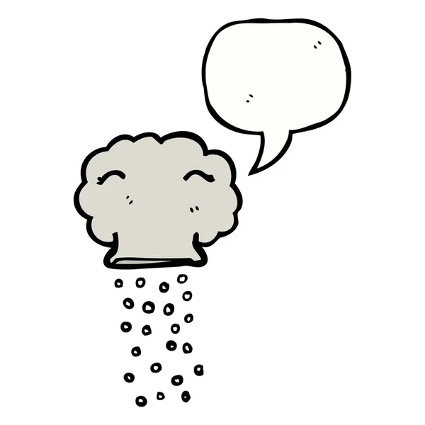 Snowing cloud — Stock Vector