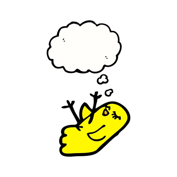 Pollo dormido — Vector de stock