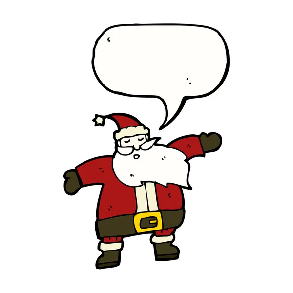 Santa Claus sobre un fondo blanco — Vector de stock