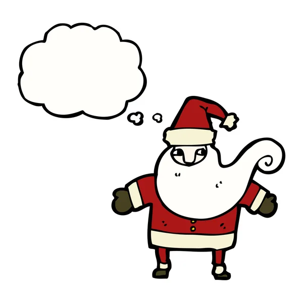 Santa claus op een witte achtergrond — Stockvector