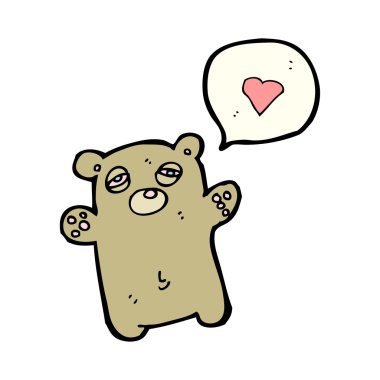 oyuncak ayı aşkın kalp