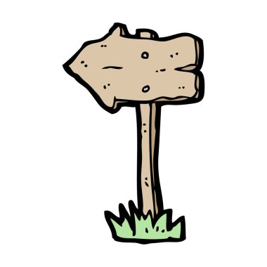 hırpalanmış eski ok işareti