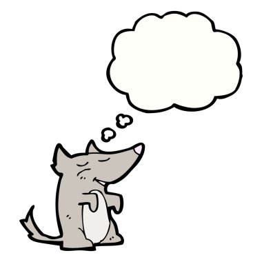 Beyaz bir arka plan üzerinde kurt