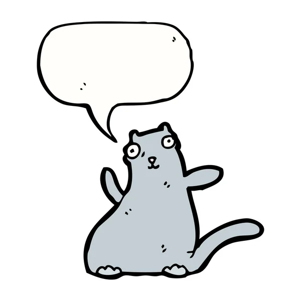 Gato con sobrepeso — Vector de stock