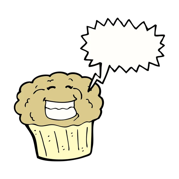 Grinande muffin — Stock vektor