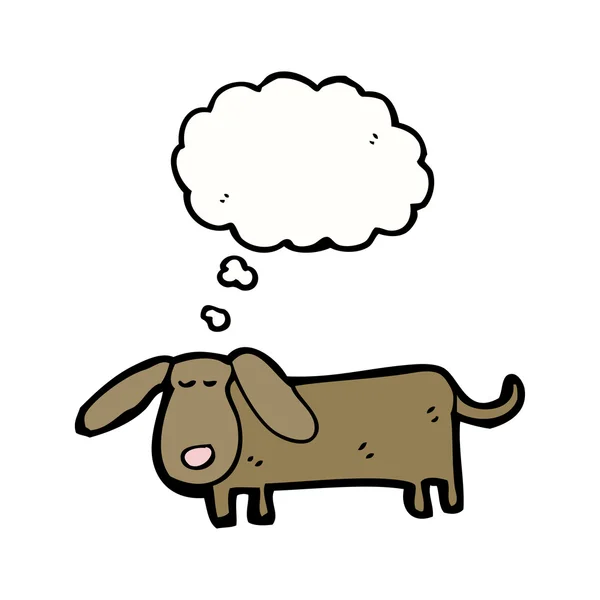 Dog with thought bubble — Stock Vector