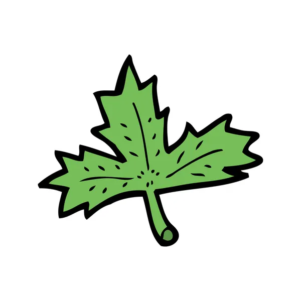 Hoja verde — Vector de stock