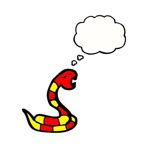 Serpent venimeux sifflement — Image vectorielle