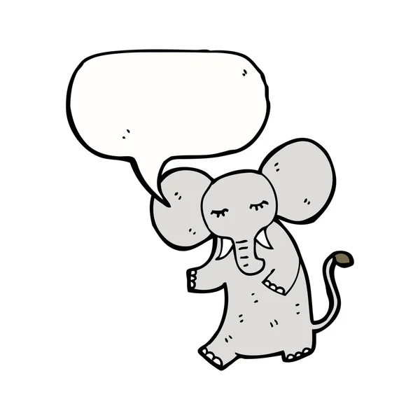 Elefante falante — Vetor de Stock