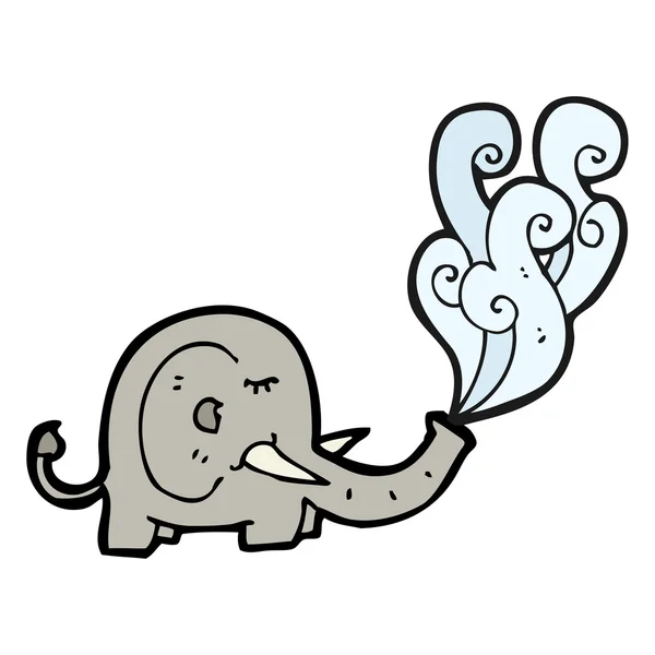 Elefante sobre fondo blanco — Archivo Imágenes Vectoriales