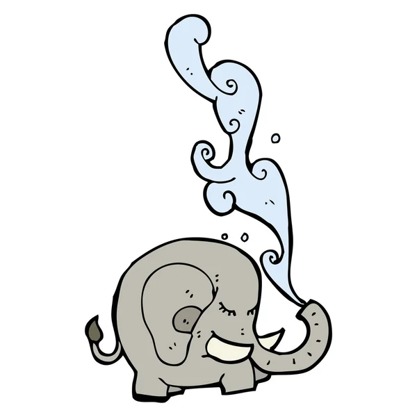 Éléphant sur fond blanc — Image vectorielle
