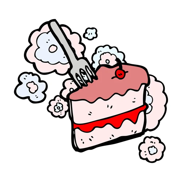 Tranche de gâteau — Image vectorielle