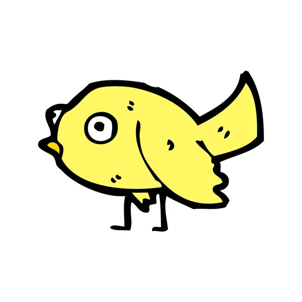 Oiseau jaune — Image vectorielle