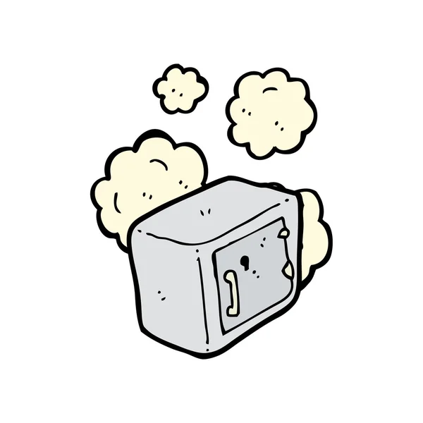Dusty vieja caja fuerte — Vector de stock