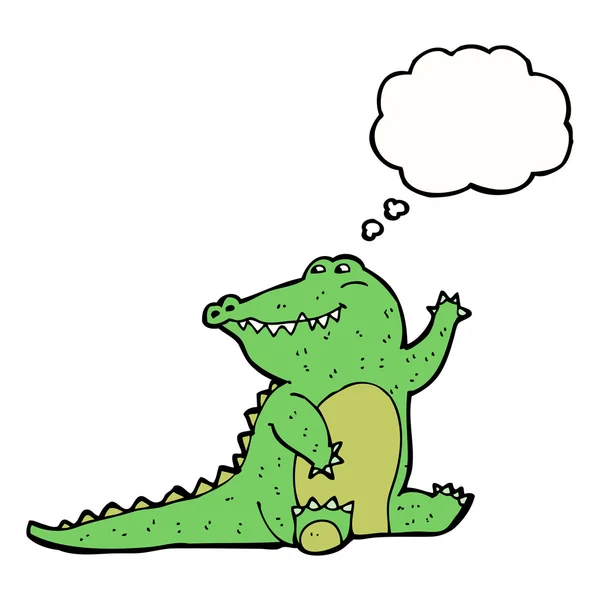 Waving alligator — Stock Vector