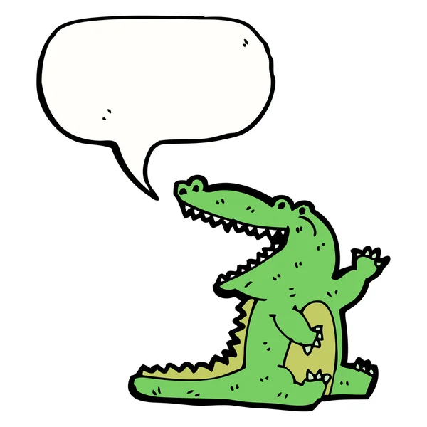 Zwaaien alligator — Stockvector