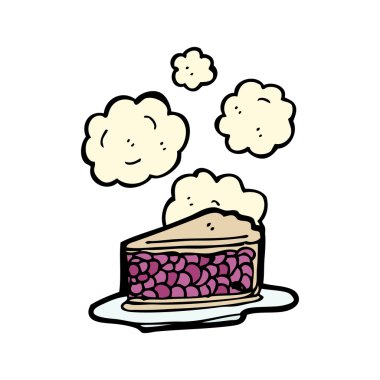 vişneli pasta dilimi