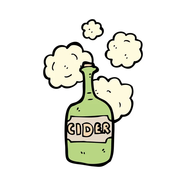 Cider bottle — Stock Vector